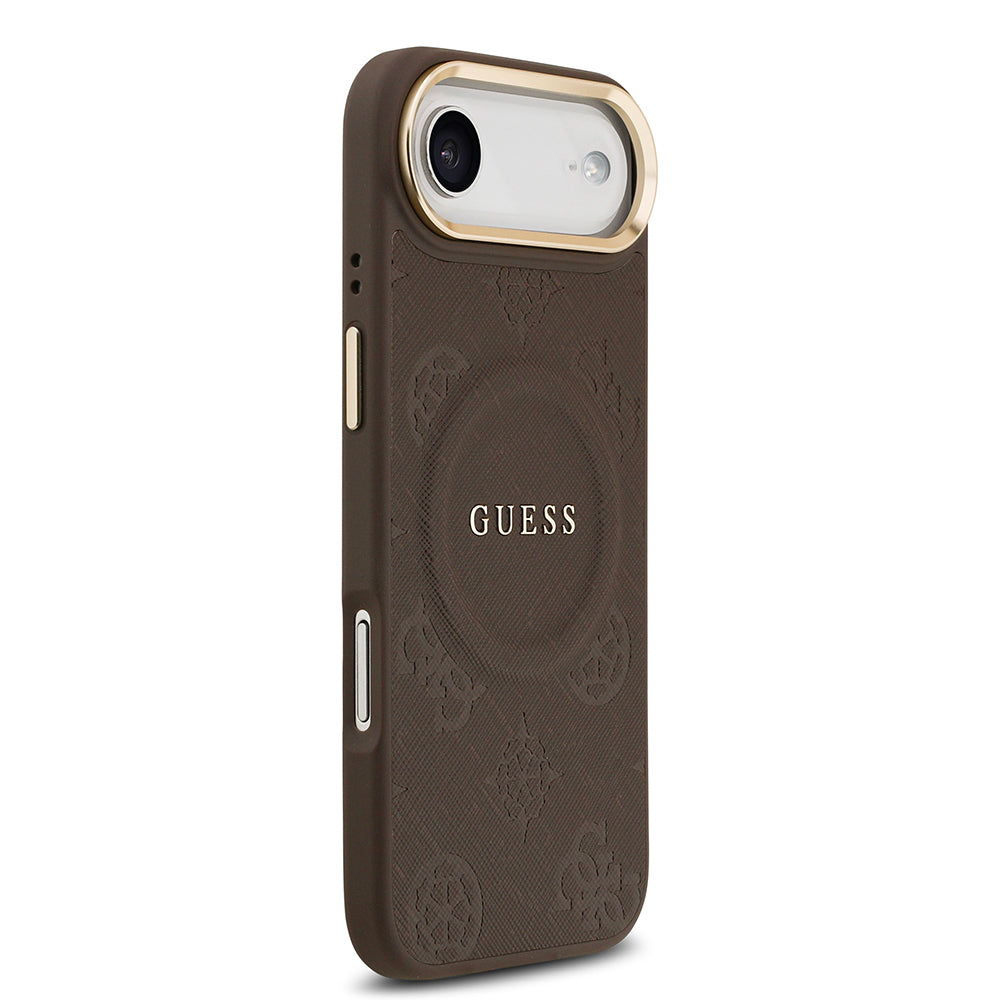 Guess iPhone 17 Air Orjinal Lisanslı M-safe Şarj Özellikli Sıcak Baskılı Yazı Logolu PU Deri Peony Kılıf Guess iPhone 17 Air Orjinal Lisanslı M-safe Şarj Özellikli Sıcak Baskılı Yazı Logolu PU Deri Peony Kılıf